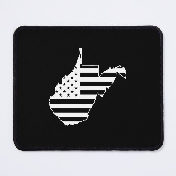 Item preview, West Virginia state USA Flag Silhouette – Stars and Stripes State Outline designed and sold by Paper Drip.