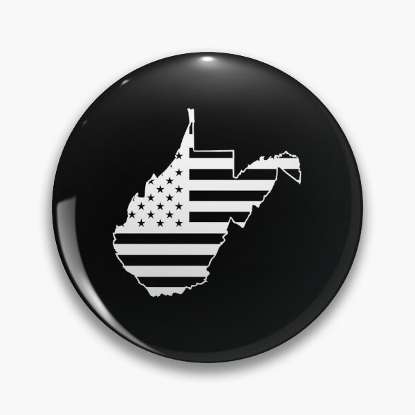 Item preview, West Virginia state USA Flag Silhouette – Stars and Stripes State Outline designed and sold by Paper Drip.