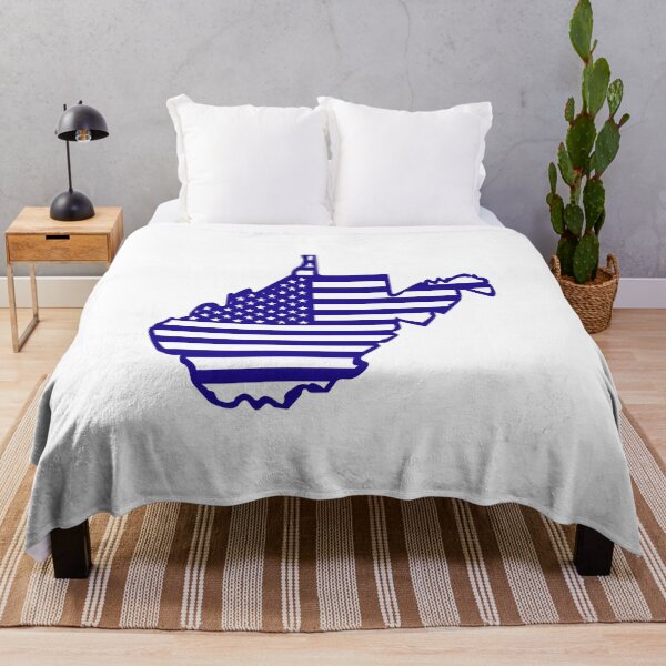 Item preview, West Virginia USA Flag Silhouette – Stars and Stripes State Outline designed and sold by Paper Drip.