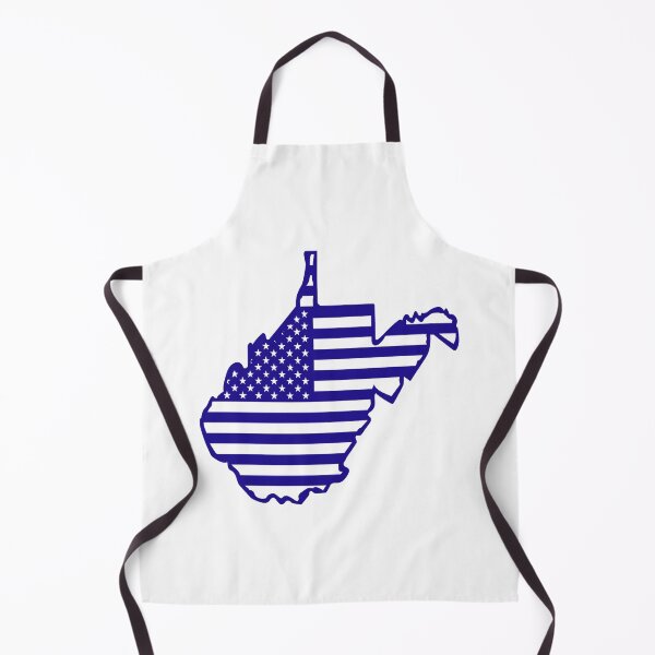 Item preview, West Virginia USA Flag Silhouette – Stars and Stripes State Outline designed and sold by Paper Drip.