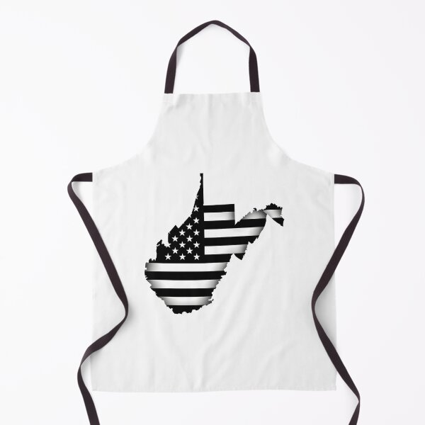 Item preview,  West Virginia State Stars & Stripes Silhouette – Black and White designed and sold by Paper Drip.