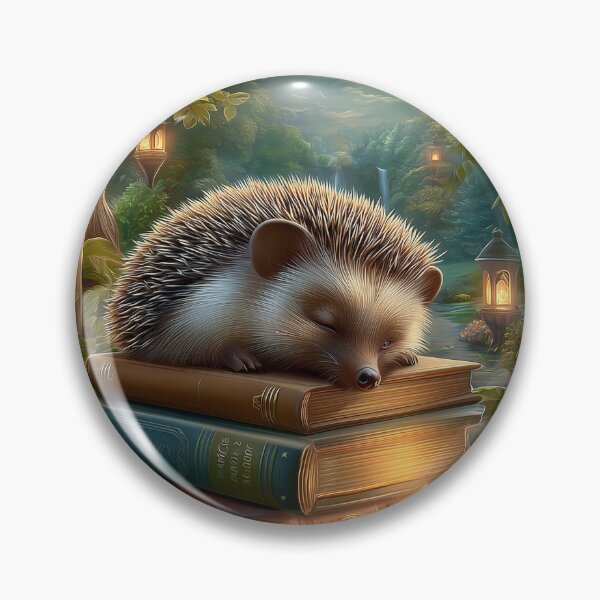 Item preview, Sleepy Hedgehog Who Dreamed Of Aventure designed and sold by MyMagicalPlace.