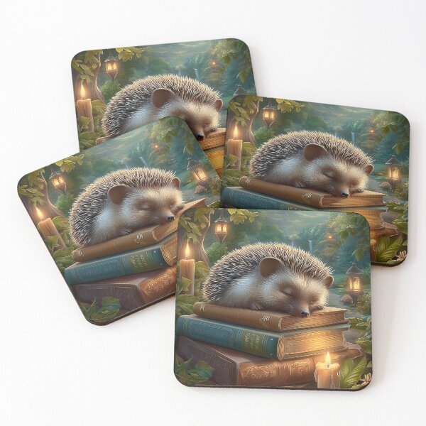 Item preview, Sleepy Hedgehog Who Dreamed Of Aventure designed and sold by MyMagicalPlace.