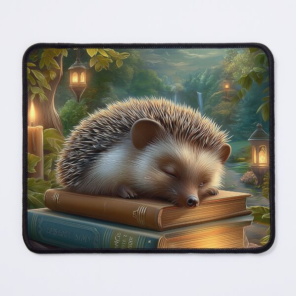 Item preview, Sleepy Hedgehog Who Dreamed Of Aventure designed and sold by MyMagicalPlace.