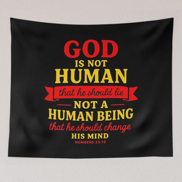Item preview, Numbers 23:19 God Is Not Human That He Should Lie designed and sold by plushism.