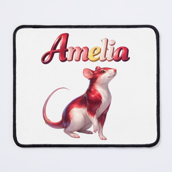 Item preview, Amelia Year of the Rat Eastern Zodiac Intelligence Prosperity Design designed and sold by AlexLineArt.