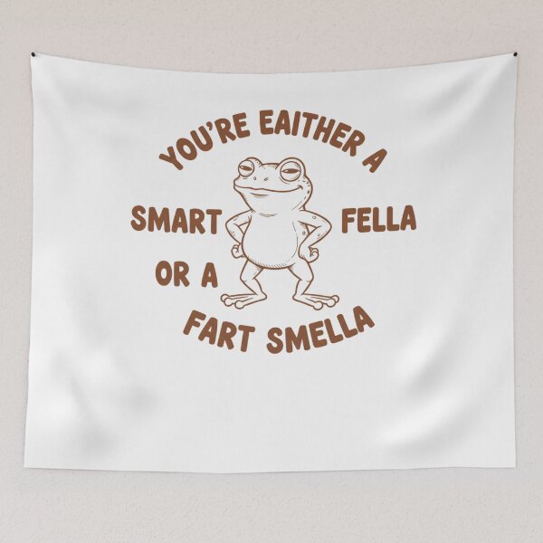 Item preview, Are You A Smart Fella Or Fart Smella Vintage Style Shirt, Vintage T-Shirt, Retro Funny Frog Shirt, Frog Meme  designed and sold by THREE LITTLE BEANS.