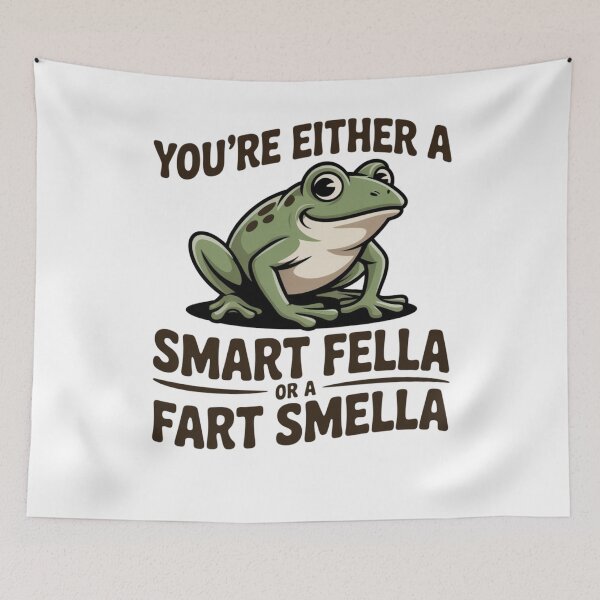 Item preview, Are You A Smart Fella Or Fart Smella Vintage Style Shirt, Vintage T-Shirt, Retro Funny Frog Shirt, Frog Meme  designed and sold by THREE LITTLE BEANS.