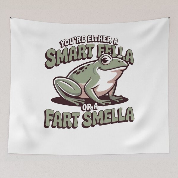 Item preview, Are You A Smart Fella Or Fart Smella Vintage Style Shirt, Vintage T-Shirt, Retro Funny Frog Shirt, Frog Meme  designed and sold by THREE LITTLE BEANS.