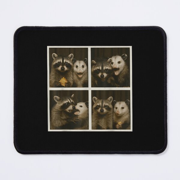 Item preview, Funny Possum and Raccoon Photobooth Selfie Trash Feral designed and sold by JohnBrightIdeas.