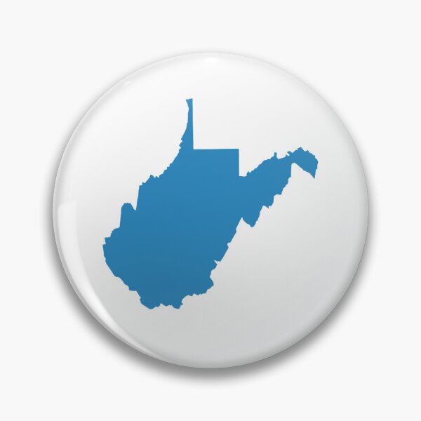 Artikelvorschau, West Virginia Kartensilhouette – Minimalistisches Schwarz-Weiß entworfen und verkauft von Paper Drip.
