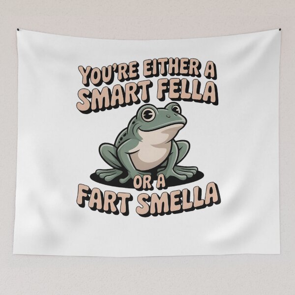 Item preview, Are You A Smart Fella Or Fart Smella Vintage Style Shirt, Vintage T-Shirt, Retro Funny Frog Shirt, Frog Meme  designed and sold by THREE LITTLE BEANS.