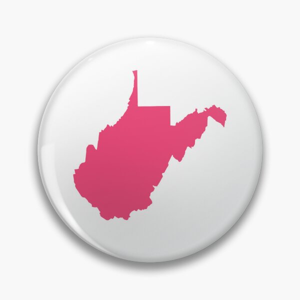 Artikelvorschau, West Virginia Kartensilhouette – Minimales Rosa entworfen und verkauft von Paper Drip.