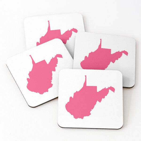 Item preview, West Virginia Map Silhouette – Minimal Pink designed and sold by Paper Drip.