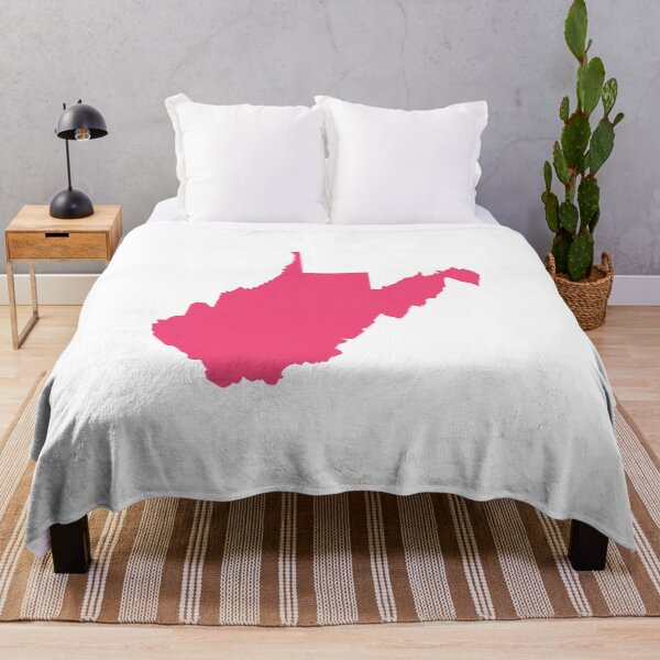 Item preview, West Virginia Map Silhouette – Minimal Pink designed and sold by Paper Drip.