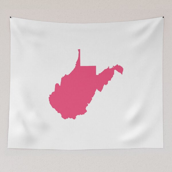 Item preview, West Virginia Map Silhouette – Minimal Pink designed and sold by Paper Drip.