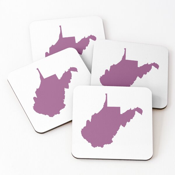 Item preview, West Virginia Map Silhouette – Minimal Purple designed and sold by Paper Drip.
