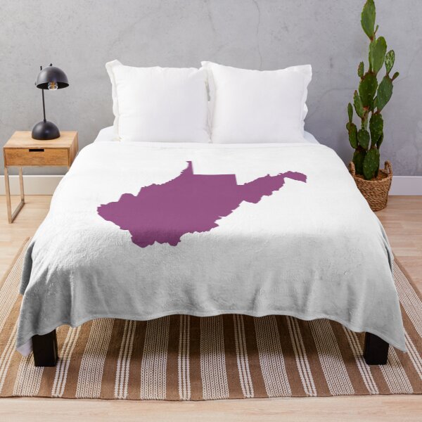 Item preview, West Virginia Map Silhouette – Minimal Purple designed and sold by Paper Drip.