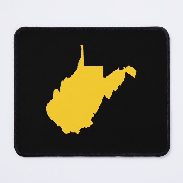 Item preview, West Virginia Map Silhouette – Minimal Yellow designed and sold by Paper Drip.
