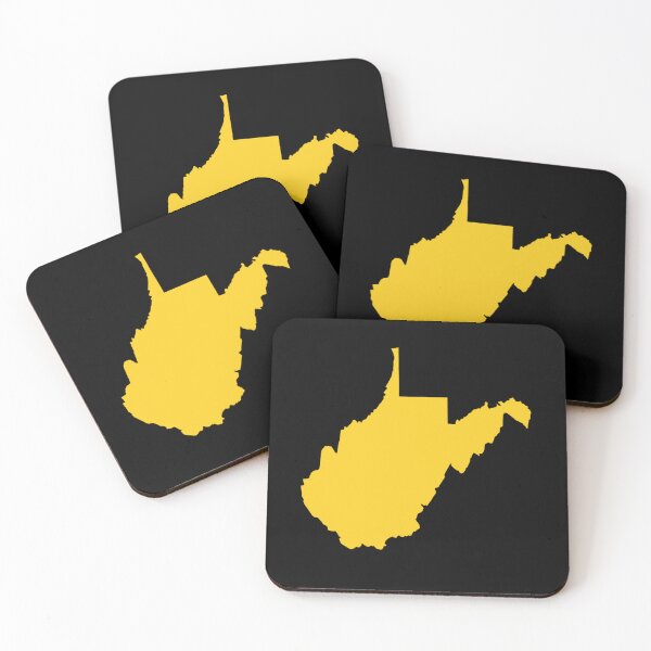 Item preview, West Virginia Map Silhouette – Minimal Yellow designed and sold by Paper Drip.