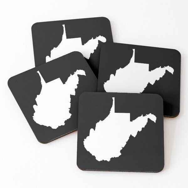 Item preview, West Virginia Map Silhouette – Minimal White designed and sold by Paper Drip.