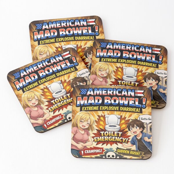 Item preview, American Mad Bowel  designed and sold by Kitsune Merchant.