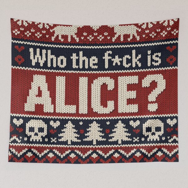 Item preview, Who the fck is Alice, cool knitting picture designed and sold by Mauswohn.