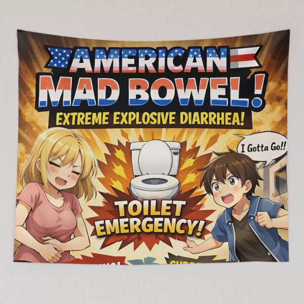 Item preview, American Mad Bowel  designed and sold by Kitsune Merchant.