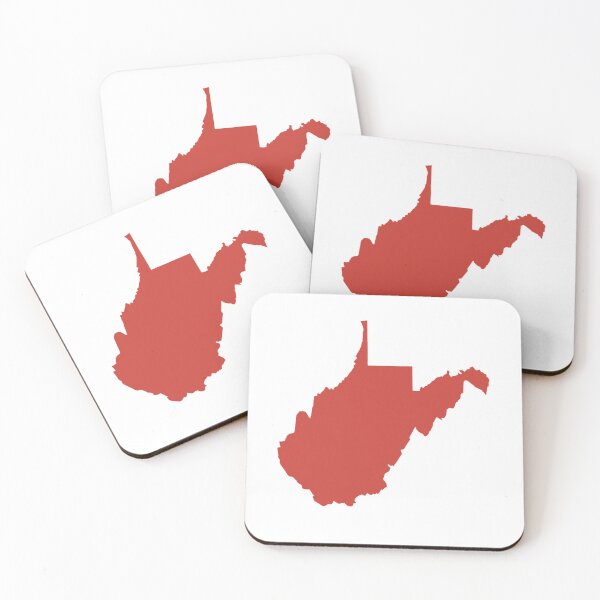 Item preview, West Virginia Map Silhouette – Minimal Maroon designed and sold by Paper Drip.