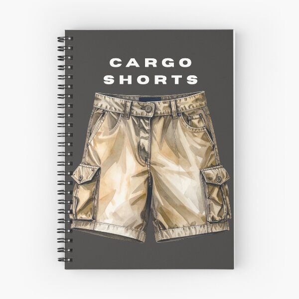 Item preview, Vintage Watercolor Cargo Shorts – Gorpcore Utility Aesthetic designed and sold by Pukisdaizi.