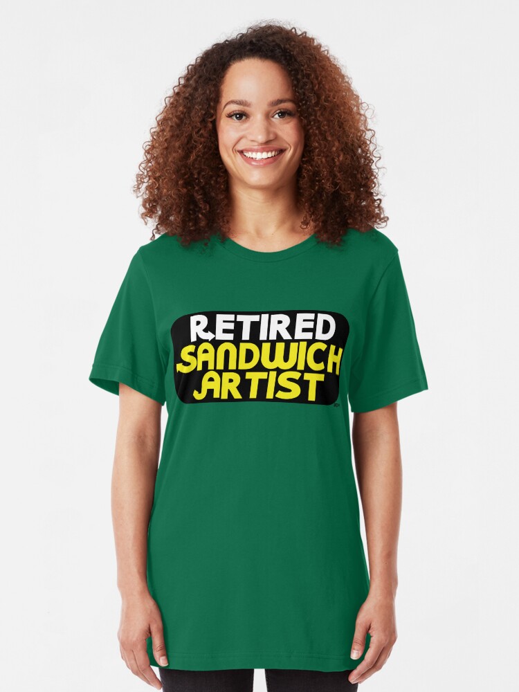 Alternate view of Retired Sandwich Artist Slim Fit T-Shirt