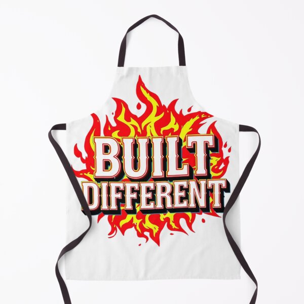 Item preview, Built Different – Bold Flaming Motivation Quote Design designed and sold by ULTIMATE CREATIONS.