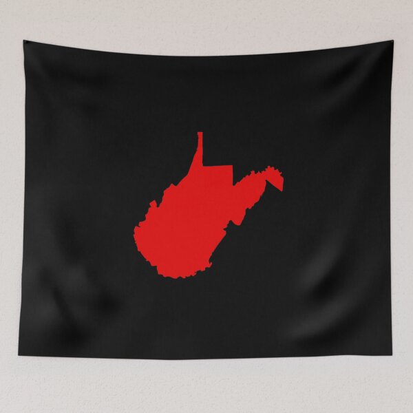 Item preview, West Virginia Map Silhouette – Minimal Red designed and sold by Paper Drip.