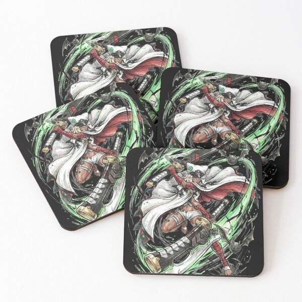 Item preview, Ramlethal Valentine Guilty Gear Strive Xrd Valentine Homunculus Giant Swords Lucy Floaty Multi Arm Fan Art Portrait Poster T-Shirt Sticker Print Gift designed and sold by Senpaiwaves.