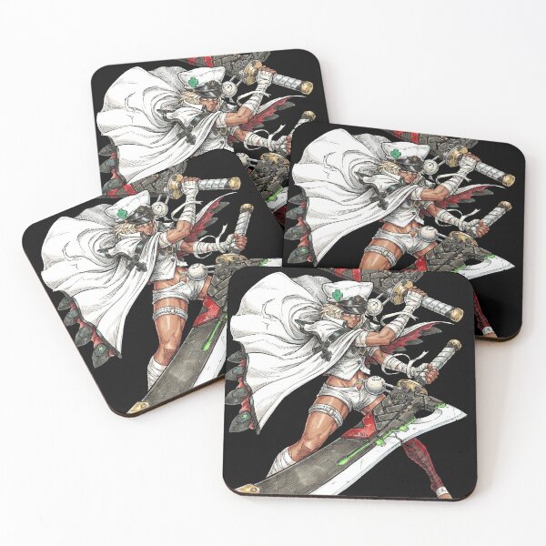 Item preview, Ramlethal Valentine Guilty Gear Strive Xrd Valentine Homunculus Giant Swords Lucy Floaty Multi Arm Fan Art Portrait Poster T-Shirt Sticker Print Gift designed and sold by Senpaiwaves.