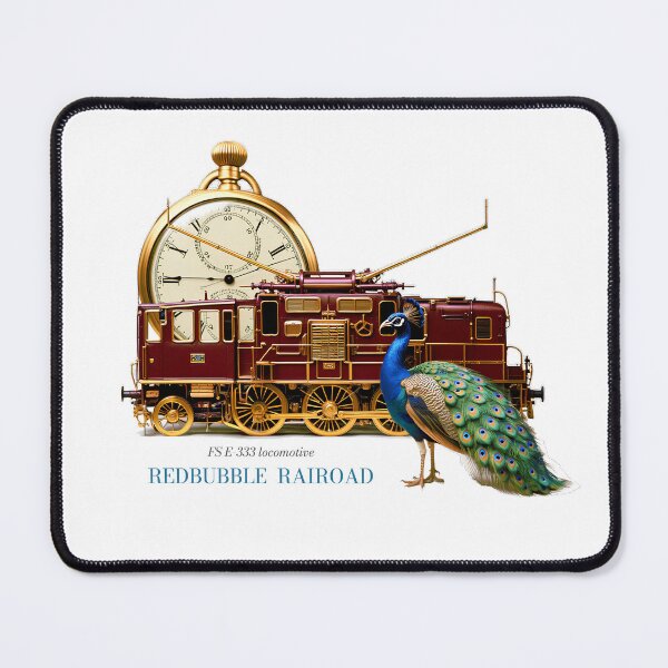 Item preview, REDBUBBLE RAILROAD - FS E-333 Locomotive designed and sold by GalluzziART.