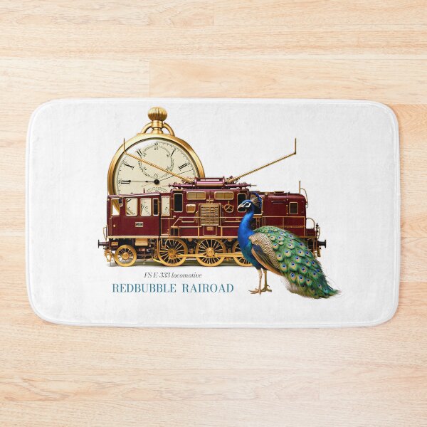 Item preview, REDBUBBLE RAILROAD - FS E-333 Locomotive designed and sold by GalluzziART.