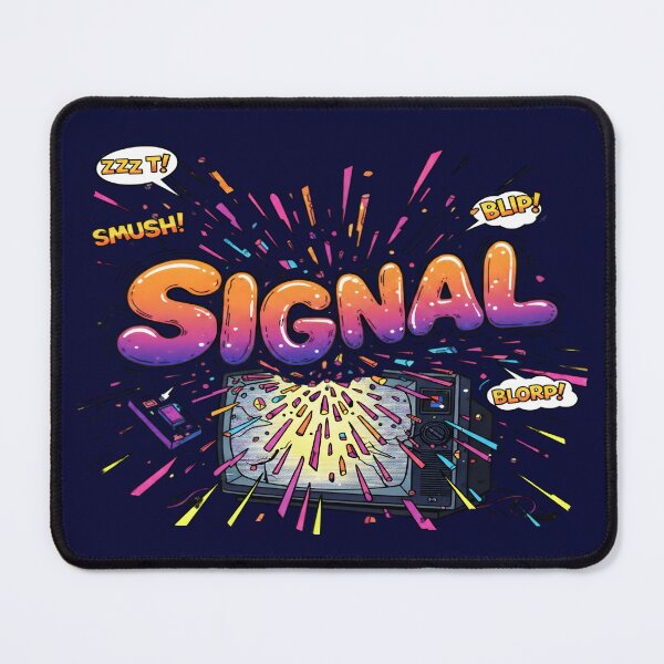 Item preview, SIGNAL TV Explosion - Retro Comic Book Pop Art designed and sold by Dakson Design - Fantasy Art.