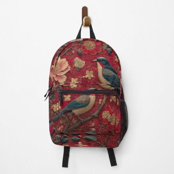Item preview, Chinese Royal Silk Floral 2 Birds Red Carpet designed and sold by GrinGalore.