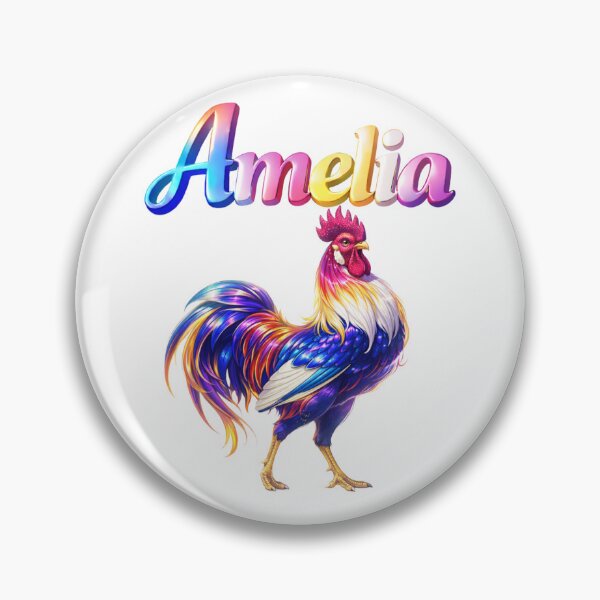 Item preview, Amelia Year of the Rooster Eastern Zodiac Confidence Leadership Design designed and sold by AlexLineArt.