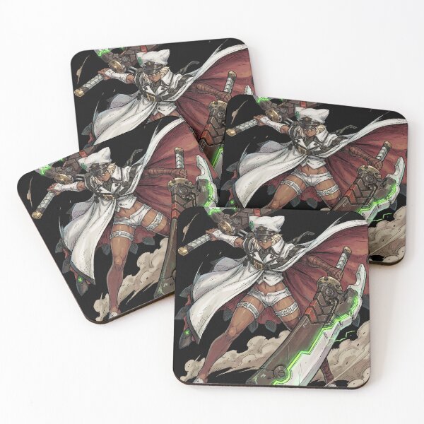 Item preview, Ramlethal Valentine Guilty Gear Strive Xrd Valentine Homunculus Giant Swords Lucy Floaty Multi Arm Fan Art Portrait Poster T-Shirt Sticker Print Gift designed and sold by Senpaiwaves.
