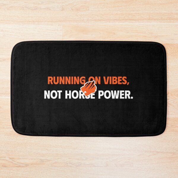 Item preview, Running On Vibes – Mascot Energy Tiger Paw Quote designed and sold by MGK22.