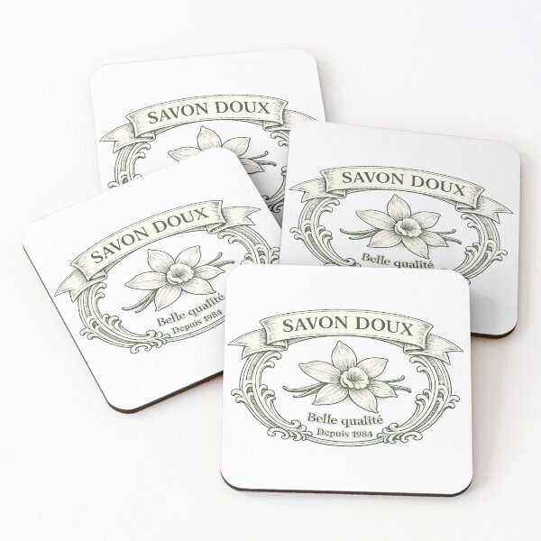 Item preview, Savon Doux Vintage Soap Label T-Shirt designed and sold by LoppiPrintShop.