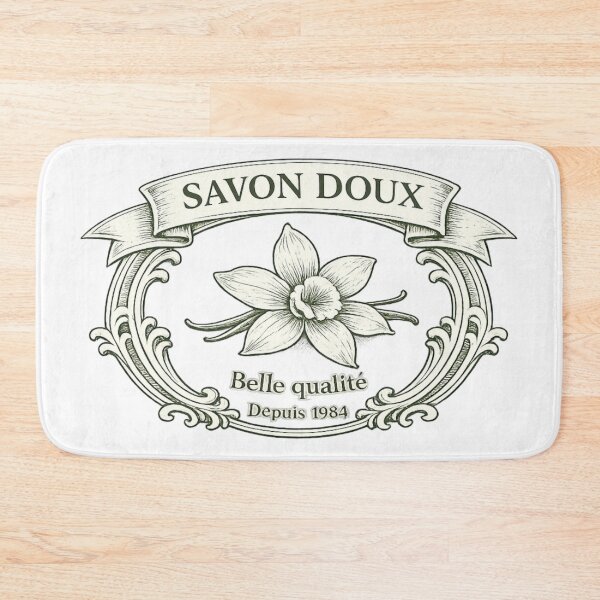 Item preview, Savon Doux Vintage Soap Label T-Shirt designed and sold by LoppiPrintShop.