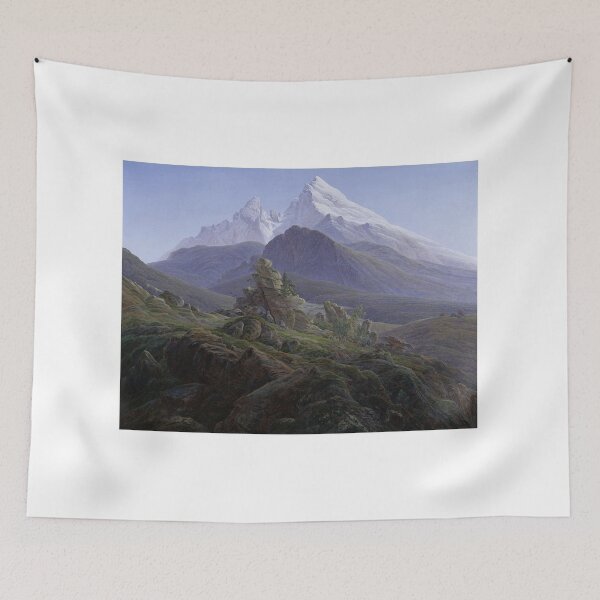 Item preview, The Watzmann – Caspar David Friedrich | German Romantic Landscape Painting designed and sold by Art Outlaws.