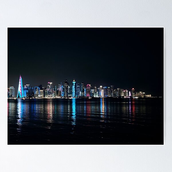 Item preview, "Skyline of Doha" at Night designed and sold by AtelierLab.