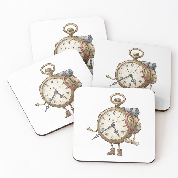 Item preview, Quirky Cute Object Doodle: Pocket Watch Adventurer designed and sold by bapupa.