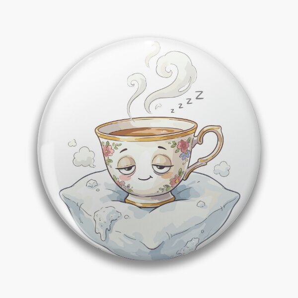 Item preview, Quirky Cute Object Doodle: Teacup Daydreamer designed and sold by bapupa.