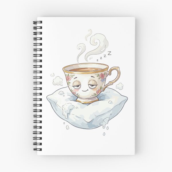Item preview, Quirky Cute Object Doodle: Teacup Daydreamer designed and sold by bapupa.