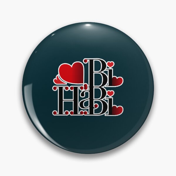 Item preview, Habibi Arabic text with heart decorated Design designed and sold by VioletKetkity.